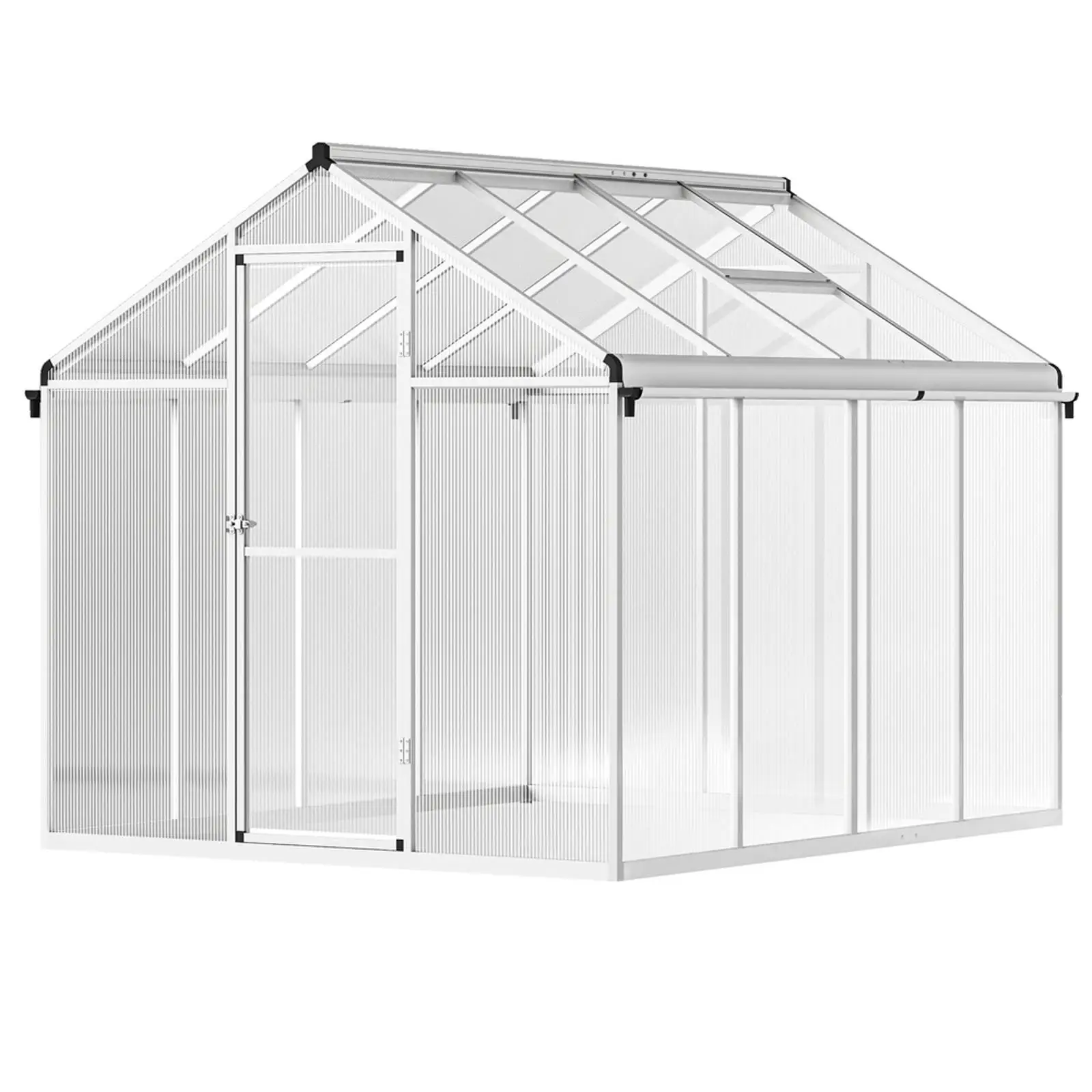 Large Garden Greenhouse Aluminium Frame Double Layer Panels Plant Shelter Complete Kit for Outdoor Use Large Garden Greenhouse Aluminium Frame Double Layer Panels Plant Shelter Complete Kit for Outdoor Use