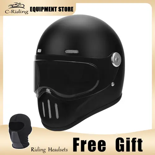 C-Ridng Genuine Carbon Fiber Adventure DOT Certified Modular Design Style Full Face Motorcycle Helmet with Dark Detachable Lens - Image 17