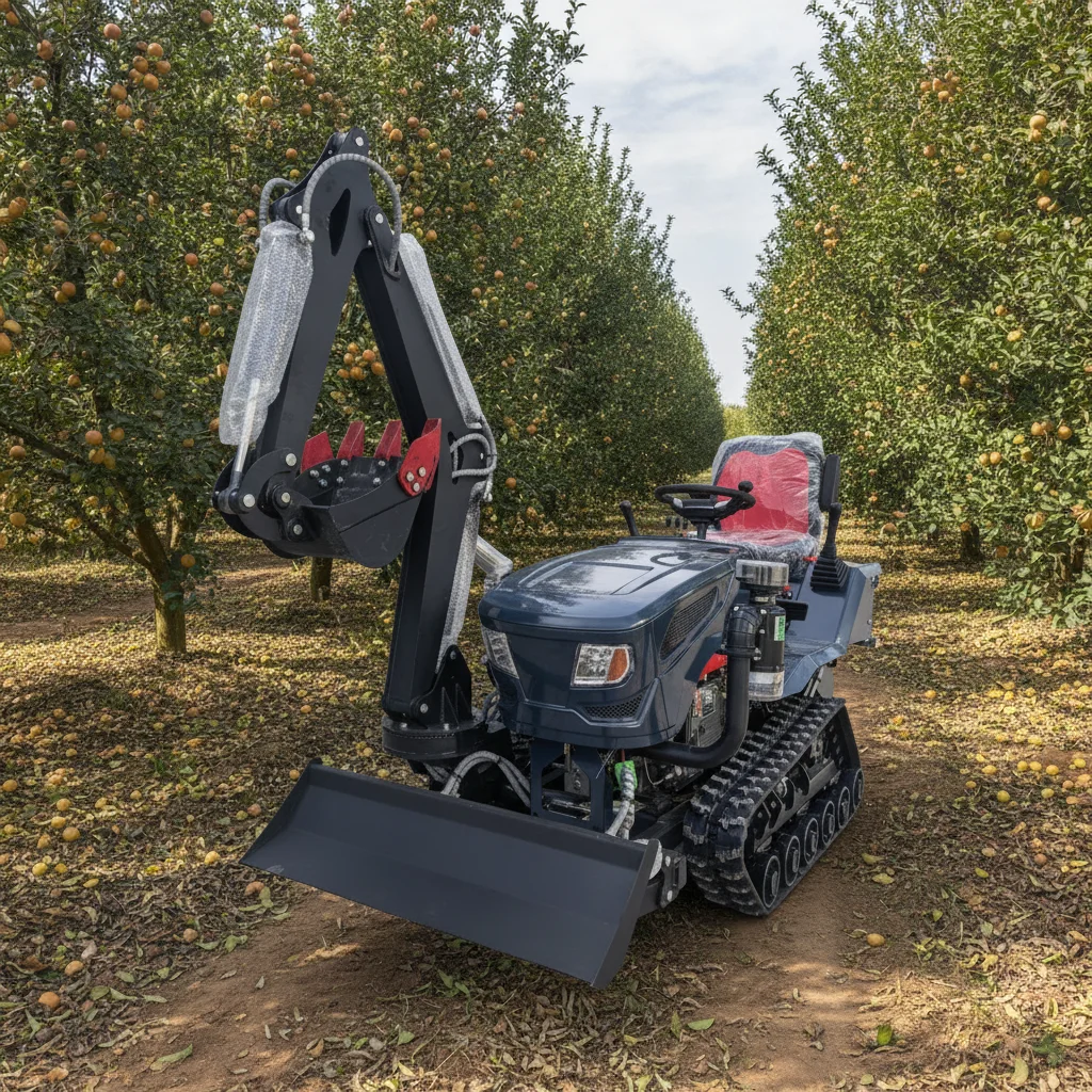 Mini-Raupenschlepper Euro 5 EPA-Zertifiziert Mit PTO Multifunktionale Landwirtschaftsmaschine Kostenloser Versand