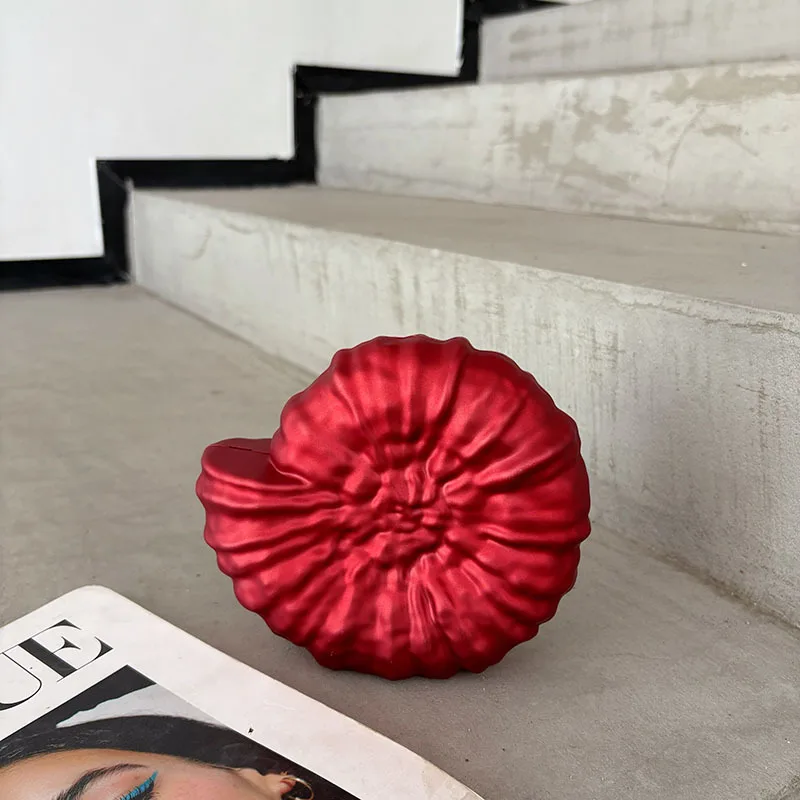 Original Shell Field Snail Shape Acrylic Box Clutches Female Women Shoulder Messenger Handbag And Purse Evening Lady Beach Purse