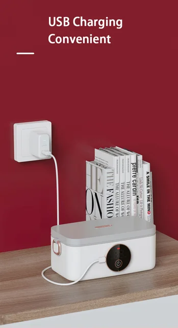 【新品】ポータブル電気加熱ランチボックス（1000ml大容量・充電対応） S807c678bd41d44c080a087d3fbeac