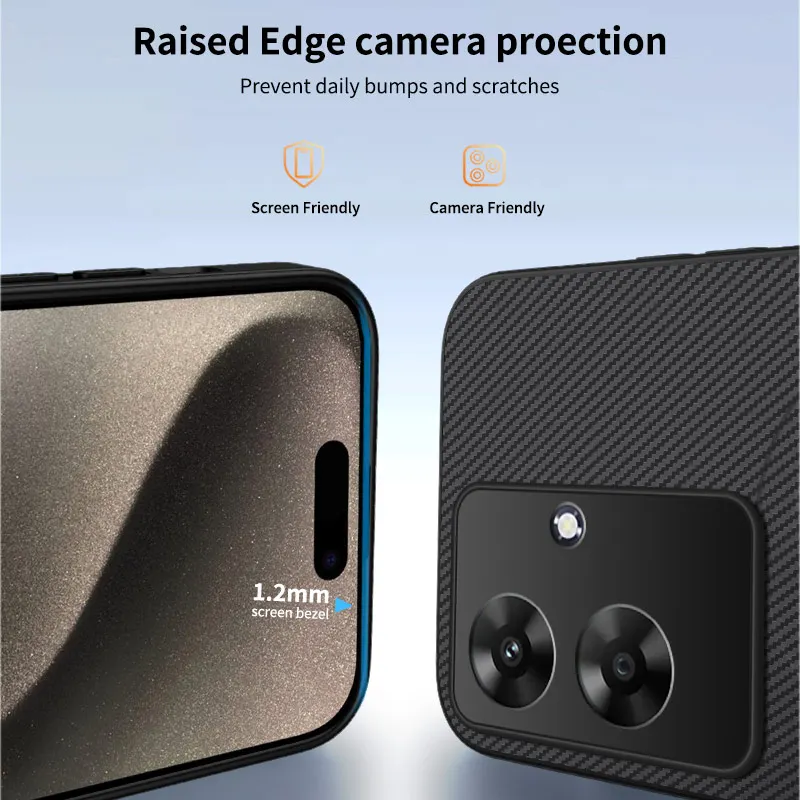 Luxury Carbon Fiber Slim Case with Magnetic Shockproof Camera Protection