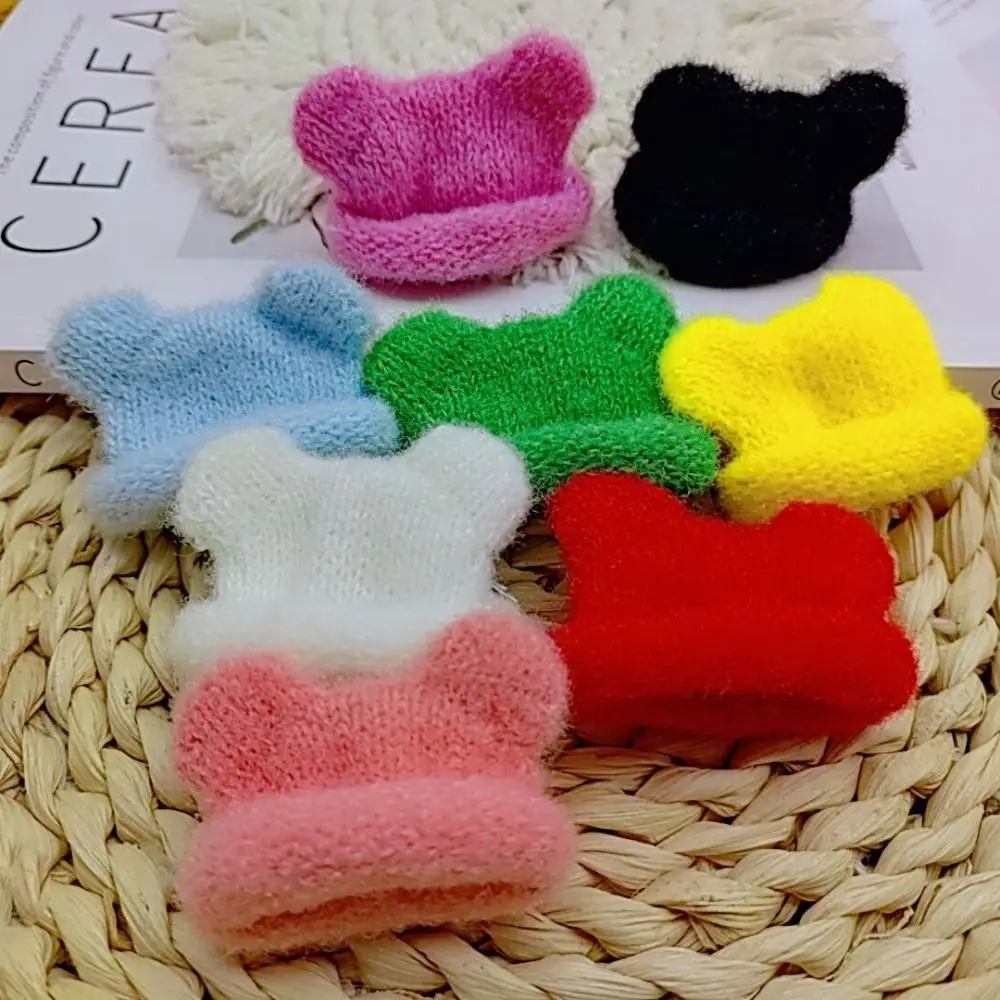 Cute Mini Knitted Hats DIY Toy Doll Decorative Cap Kid Hairpin Jewelry Accessory Garment Sewing Handmade Materials 10pcs 2 sizes big eye beading needle hand household sewing diy beaded needles collapsible beading pins open needles for jewelry