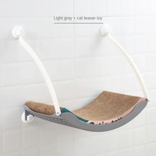 Cat Hammock Bed Comfortable Removable Arctic Fleece Sunbathe Cushion with Suction Cup for Balcony Windows Cats Hanging Beds 6