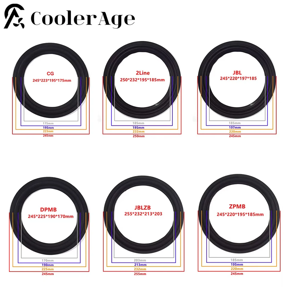 Bordo In Schiuma Per Altoparlanti 4 Pollici - Sostituzione Per Woofer E Subwoofer - Foto 10