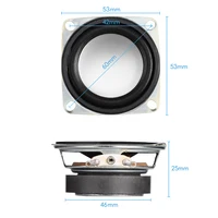 AIYIMA 2 uds 2 "pulgadas 4 Ohm 3W altavoz de rango completo Mini altavoz de Audio portátil altavoz estéreo Woofer caja accesorios Diy - Imagen 6