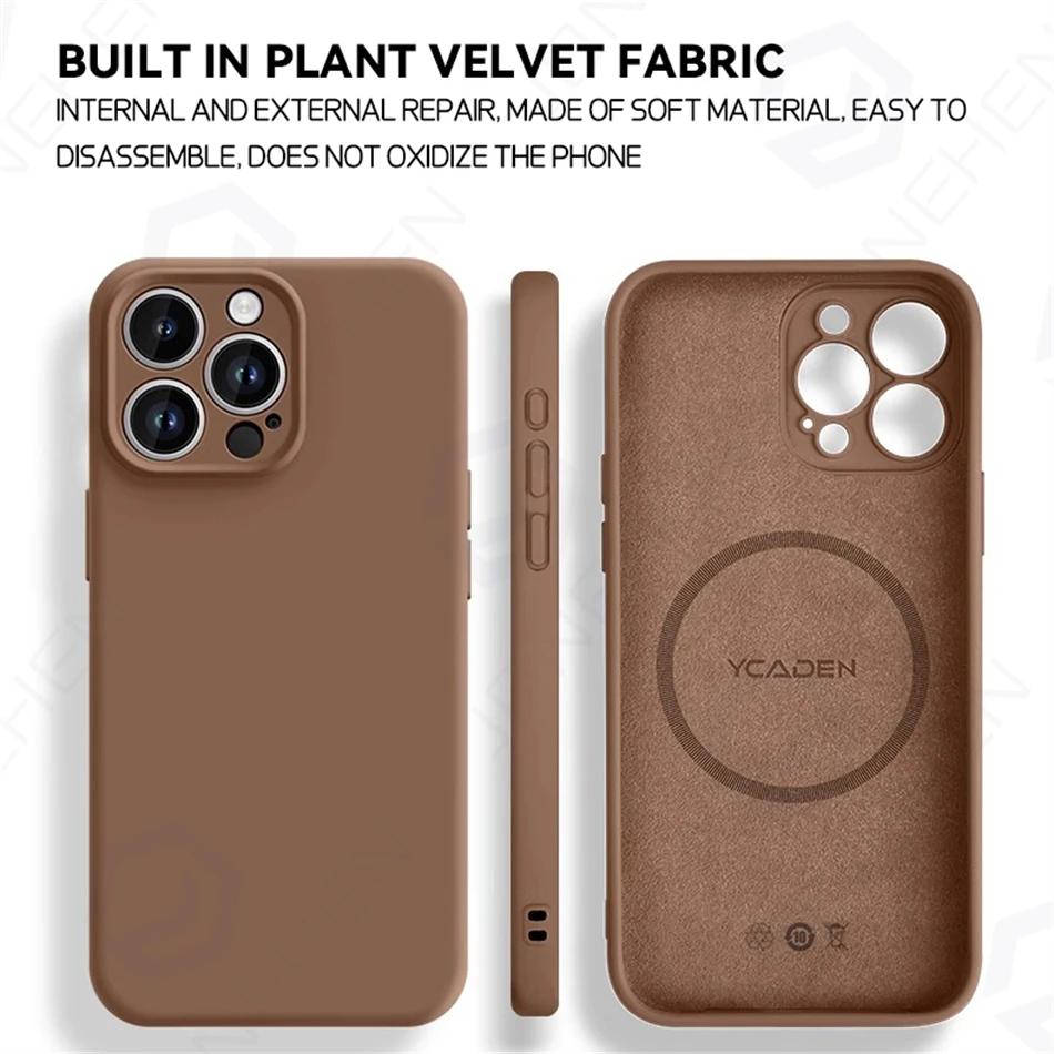Magsafe Liquid Silicone Shockproof Magnetic Wireless Charging Case