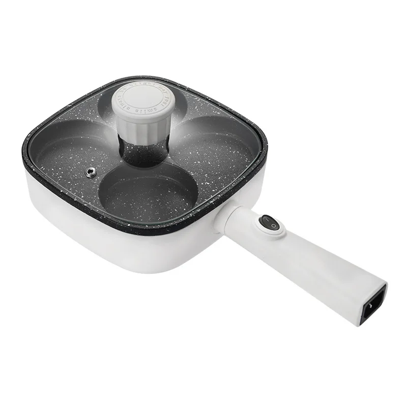 

Student Dormitory Small Frying Pan Office Worker Multifunctional Breakfast Machine Four Hole Egg Stainless Steel Double Griddle