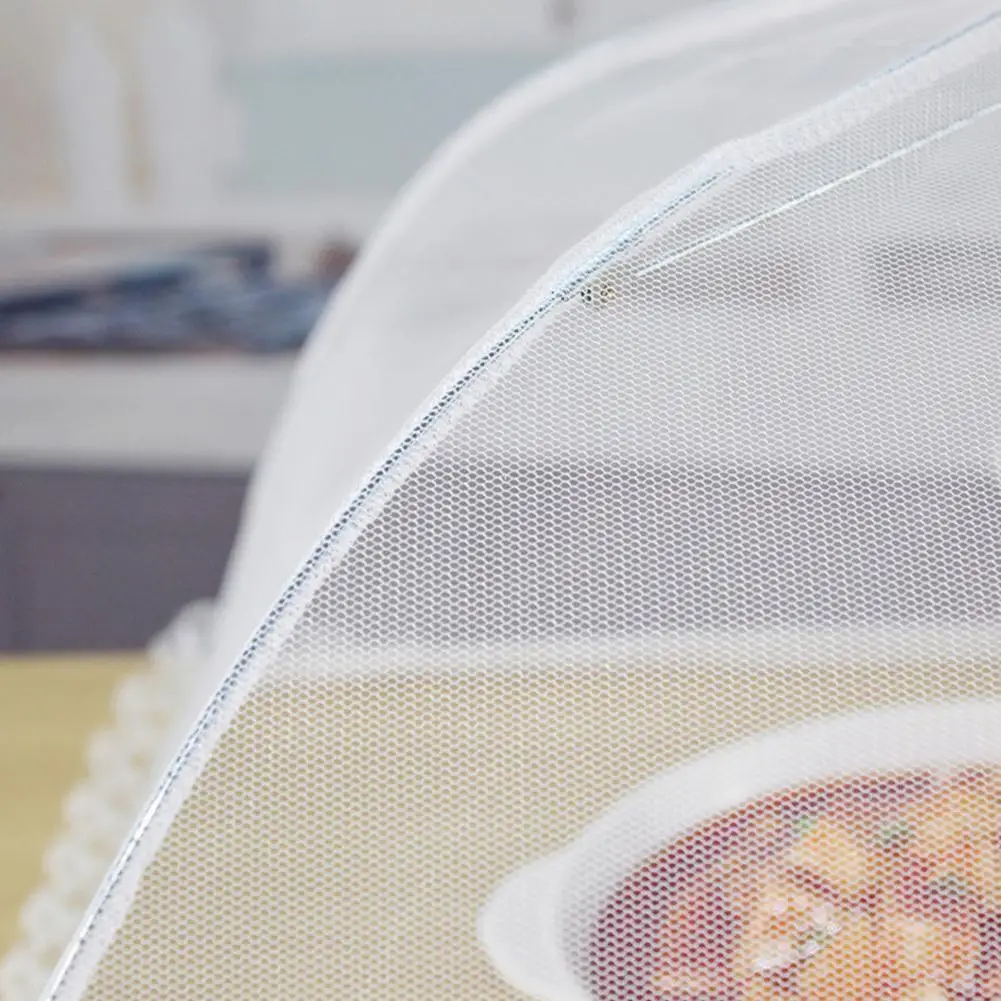 Kitchen Food Cover Foldable Anti Fly Mosquito Mesh Style Outdoor Cover Table Gadgets Tent Kitchen Picnic Dinner Umbre V5I2