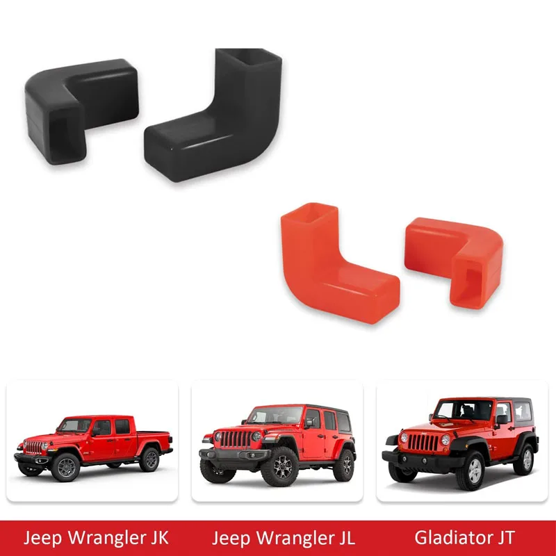 

Factory Bumper Tow Hook Covers Fit for Jeep Wrangler JK, JL, Gladiator JT 07-22 Front Bumper Protect from Scuffs and Scratches