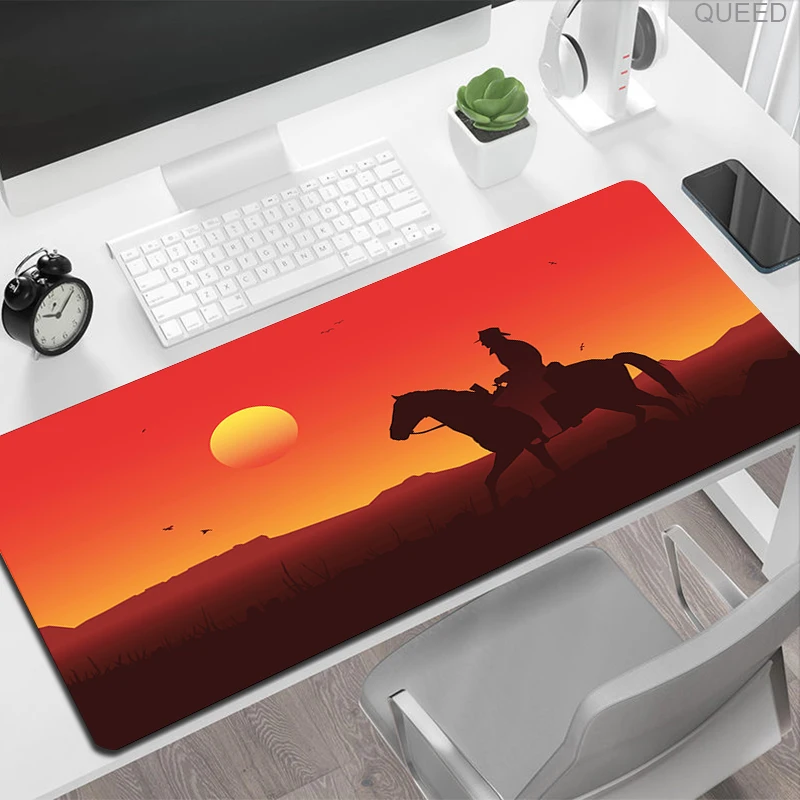 

Gaming Accessories Mouse Pad R-Red Dead Online Mousepad Decorate the bedroom Anime Cartoon big Mousemad Computer Gamer Desk Mat