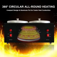 Dual Wax Pots Professional Electric Wax Heater Machine Parrafin Waxing Machine for Hair Removal Facial Skin Body SPA Salon 5