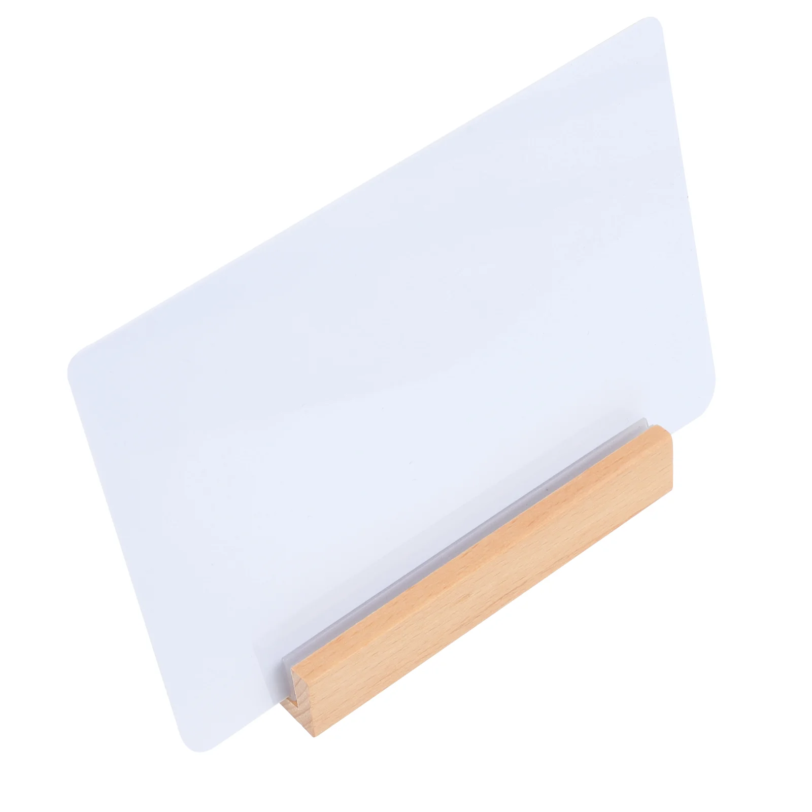 

Handwritten Price Tag Message Board Reusable Whiteboard Sign Practical Bulletin Memo Wood Base Signs