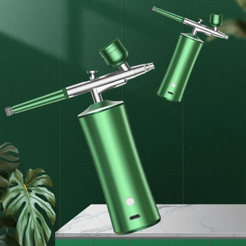 Wireless Set with Compressor Handheld Auto Handheld Air Brush Guns Sets with 0.3mm Nozzle