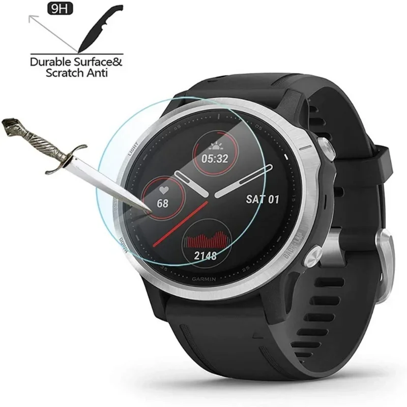 Tempered Glass for Garmin Fenix 7 7S 7X 6 6S 6X Pro Sapphire HD Screen Protectors Film for Fenix 7 7S 7X Smartwatch Accessories