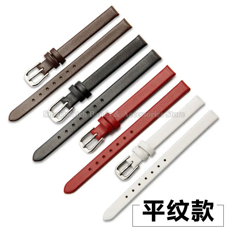 Genuine Leather Ultra-Thin Wristband with Pin Buckle - Universal Fit