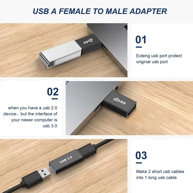 High-Speed USB-C to USB 3.0 OTG Adapter - 10Gbps Universal Converter for Enhanced Connectivity