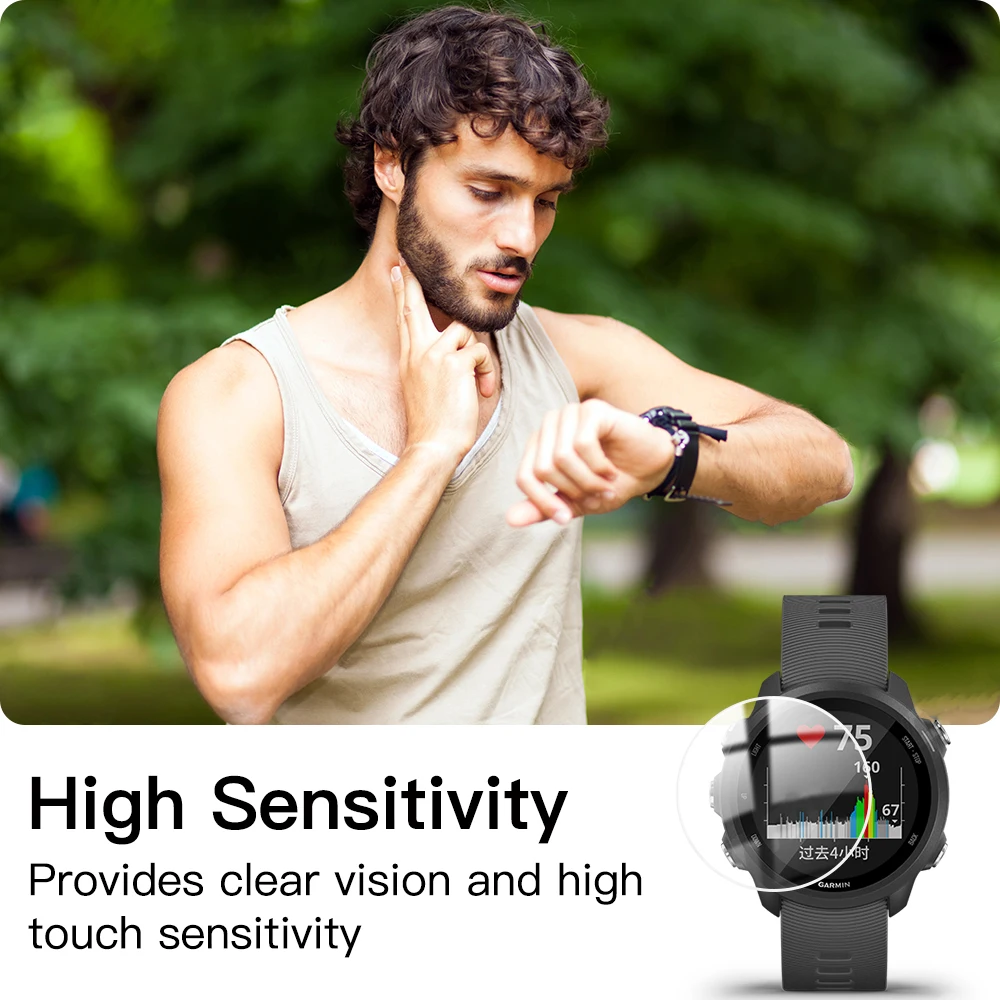 Premium Tempered Glass Watch Screen Protector – 9H Clear Film (1-5 Pack)
