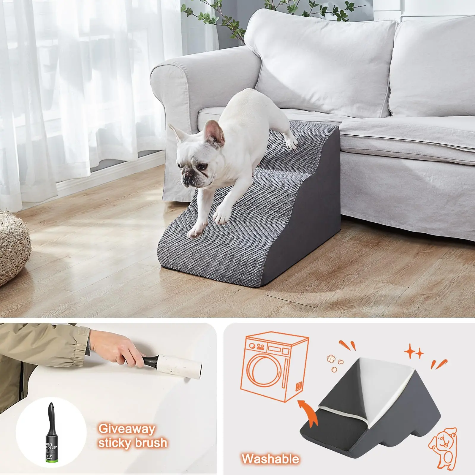 Pet Stairs for Large Pet Stairs for Dog Cats Removable Dogs Bed Dog Climbing Ladder Products