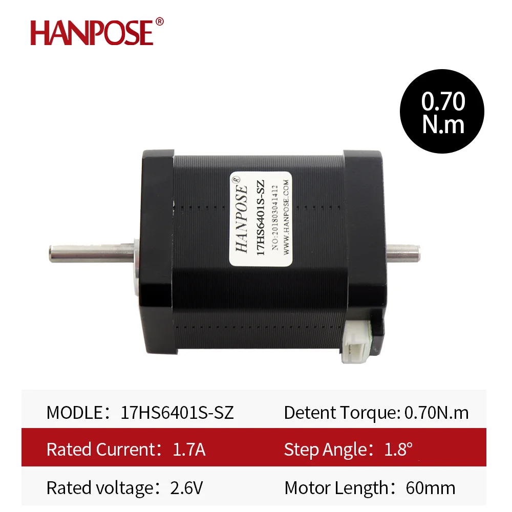 Stepper Motor 17HS6401S-SZ 17HS3401S-SZ 17HS4401S-SZ NEMA17 stepper motor dual axis 12V 42BYGH 1.7A 70N &middot; cm suitable for 3D printers