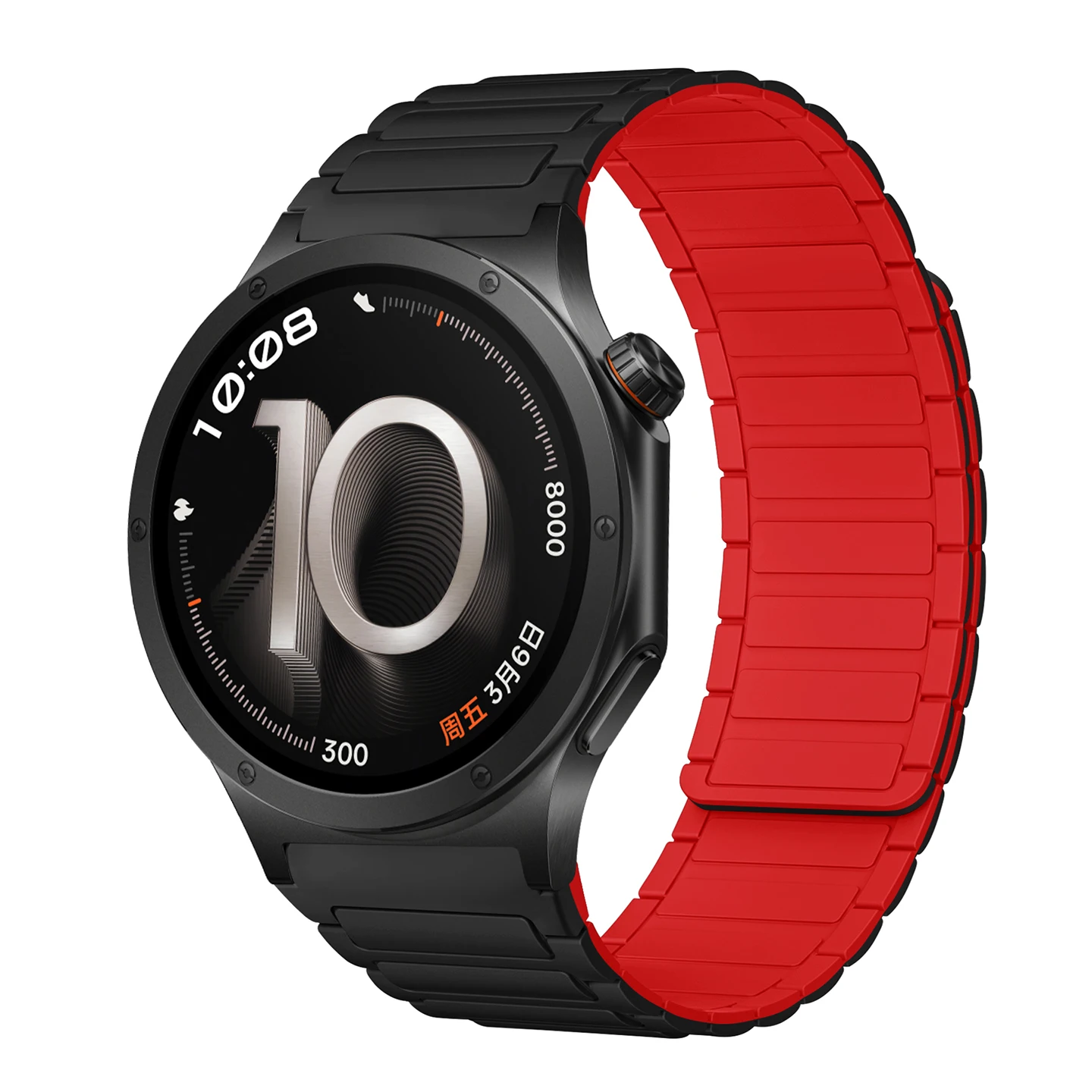 Magnetic Silicone Strap – 22mm Sport Band Bracelet