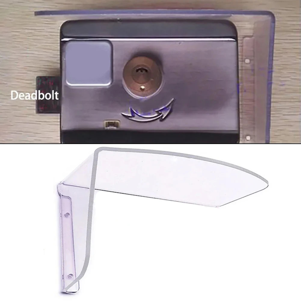 1pc Electric Lock Rain Cover Outdoor Electronic Mechanical Lock Protective Cover Acrylic Access Controller Cover