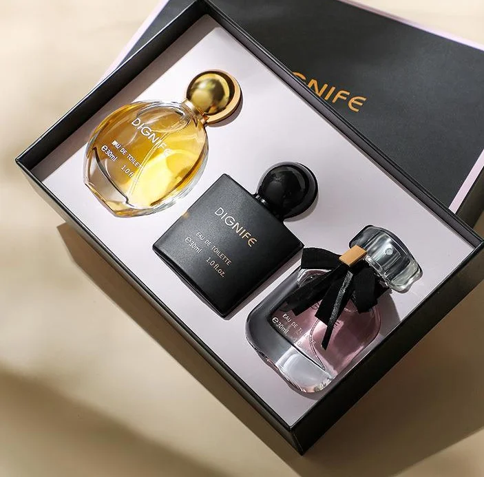 Vendita calda della stazione europea 2024, nuova confezione regalo di oppio nero di Li Fei Set di tre pezzi di profumo inverso di oppio nero di acqua gratuita_voghion.com