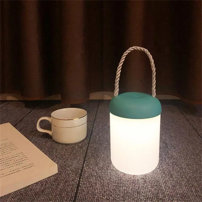 

Portable LED Night Light Touch Dimmable Outdoor Lantern USB Rechargeable Bedroom Bedside Lamp For Children Baby Gift