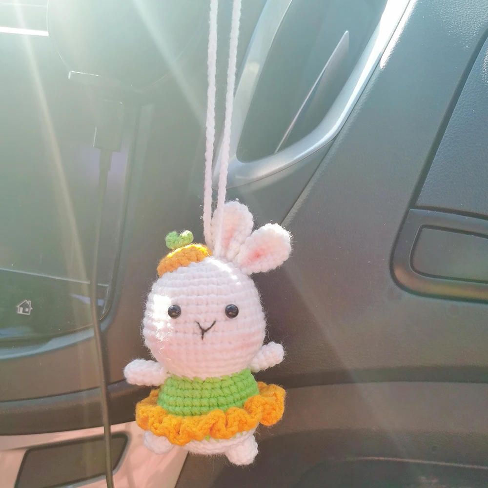 Pendentif Retroviseur Voiture Interieur Grenouille Et Tournesol, Suspension Rétroviseur Voiture Crochet Fait Main Pour Cadeau Ou Usage Quotidien