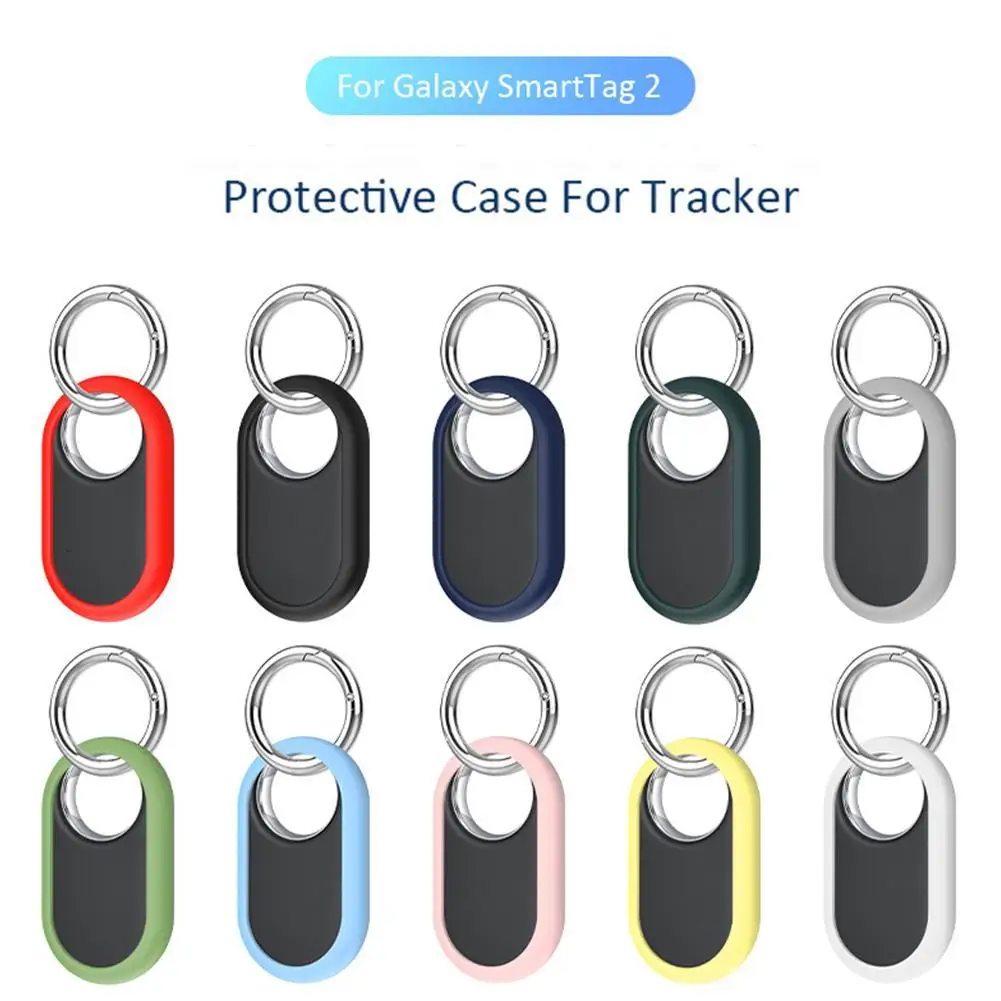 

For Samsung Galaxy SmartTag 2 Locator Tracker Case Keychain Anti-lost Cover Sleeve Protective Case For Smart Tag Trackers Holder