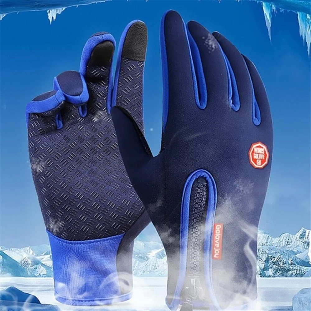Winter Gloves for Men Women Touchscreen Warm Outdoor Cycling Driving Motorcycle Cold Resistance Gloves Windproof Non-Slip Gloves 2