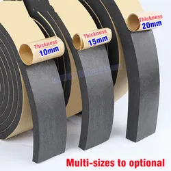Rubber Sponge Seal Strip - Self-Adhesive Soundproof & Anti-Collision Tape, 10M - 10mm x 25mm x 10m