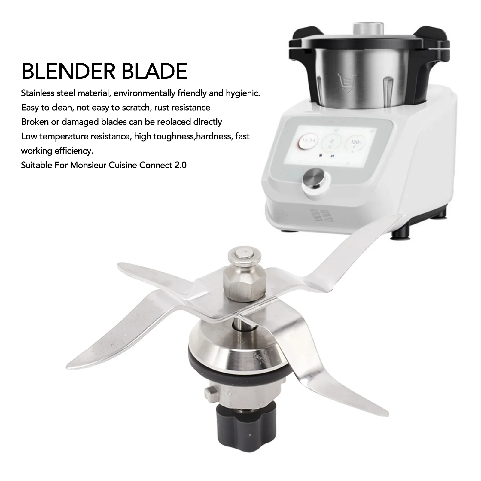 Blender Blade for Monsieur Cuisine Connect  SKMC and Monsieur Cuisine Smart SKMS Mix Knife for Silvercrest 5T