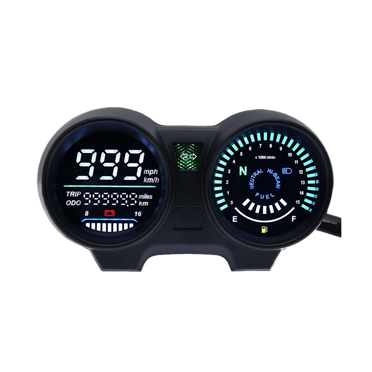 

Motorcycle LED Digital Dashboard Motorcycle RPM Meter Electronics Speedometer for Brazil TITAN 150 Honda CG150 Fan150