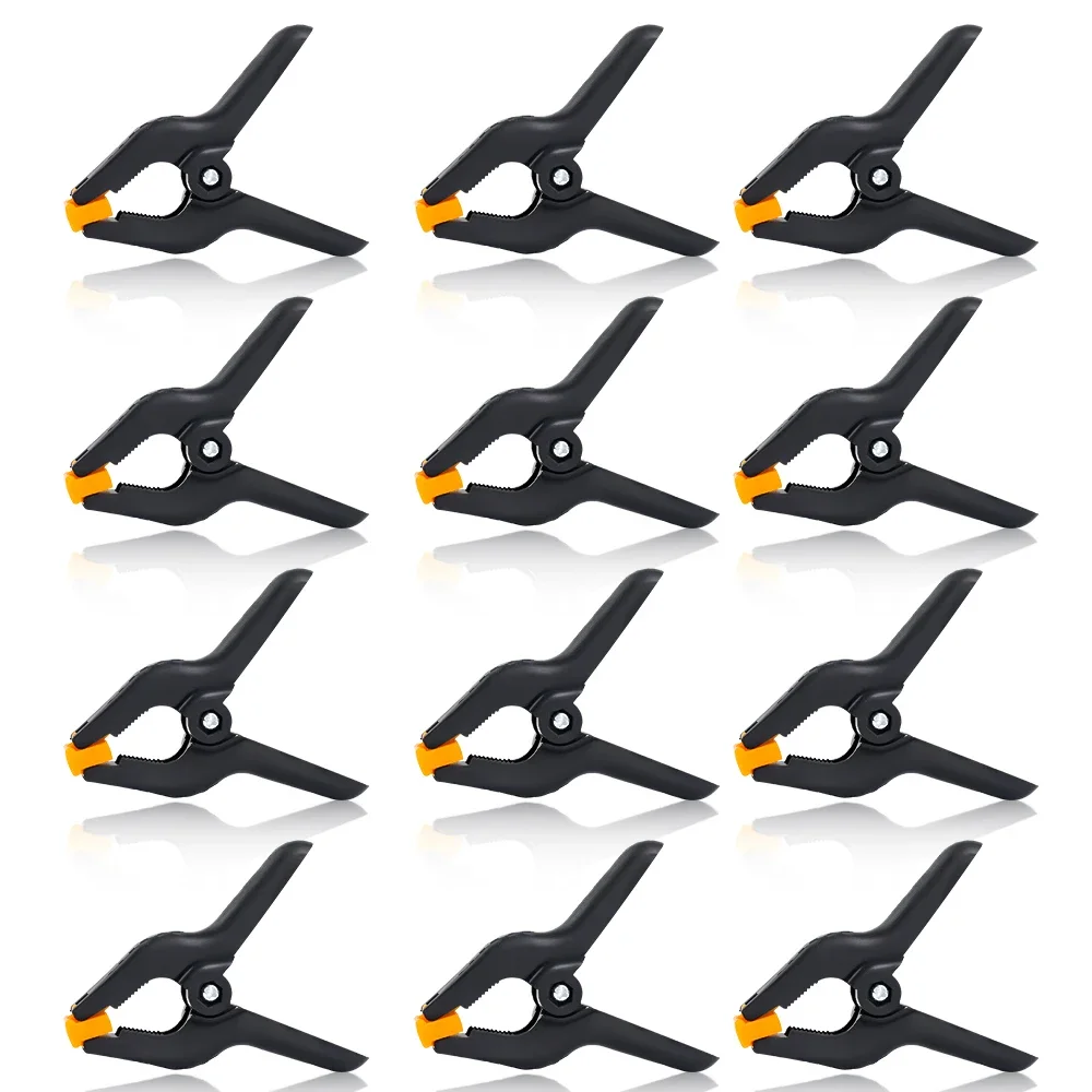 Spring Backdrop Backdrop Stand Heavy Duty KAGYOKU Backdrop With Hook- 4 Pack Of 4" Heavy Duty Clips For Photography Background Stands, Woodworking & Home Improvement Projects Large Clips Spring Clamps