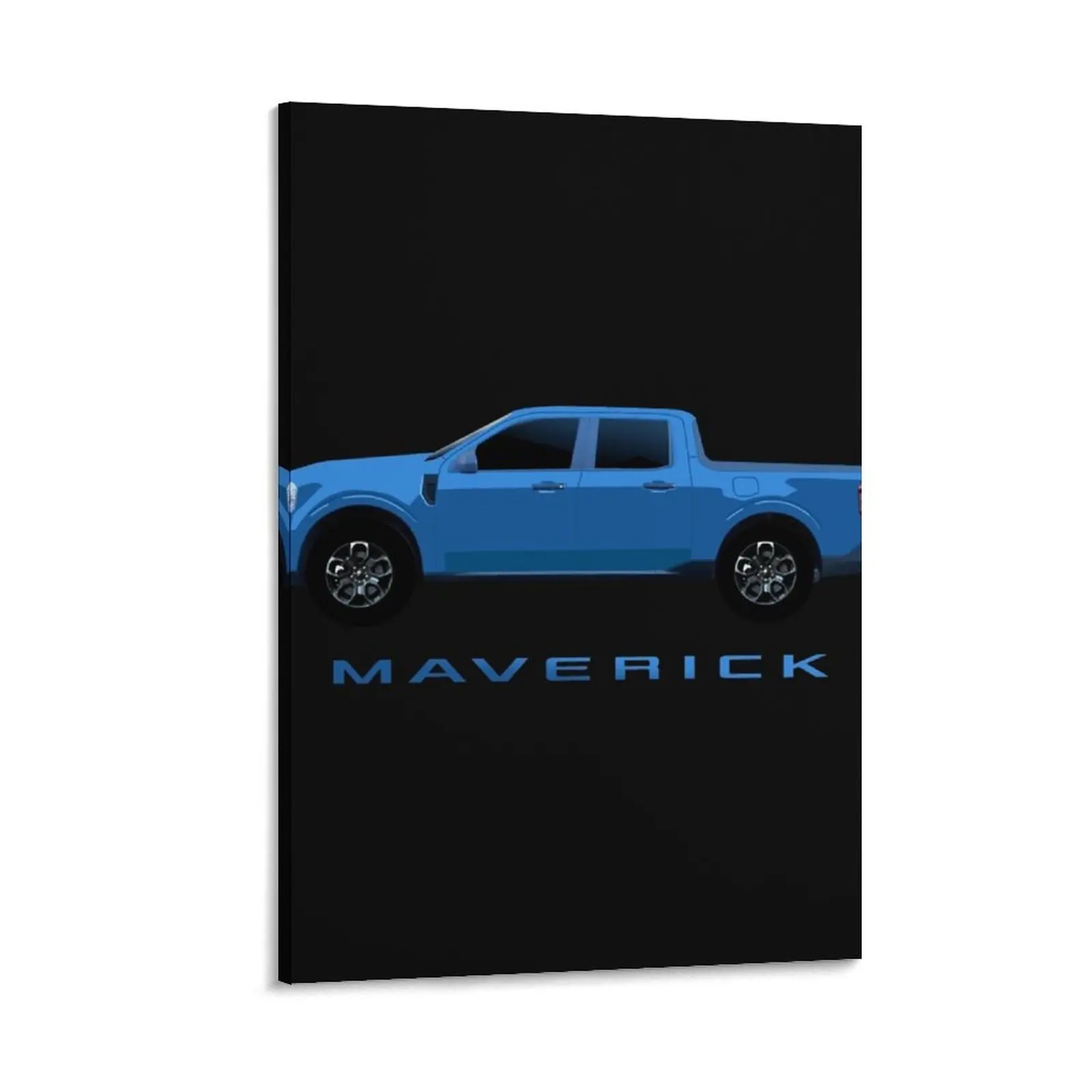 

2022 Ford Maverick Truck blueish gray Canvas Painting ornaments for home posters Decorative painting for bedroom