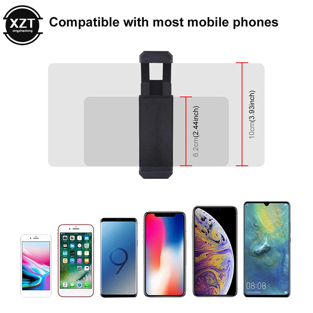 휴대폰 라이브 스트리밍 브래킷, 자동 클램핑, 360 ° 회전 브래킷, SLR 카메라 휴대폰 거치대, 원형 램프 삼각대