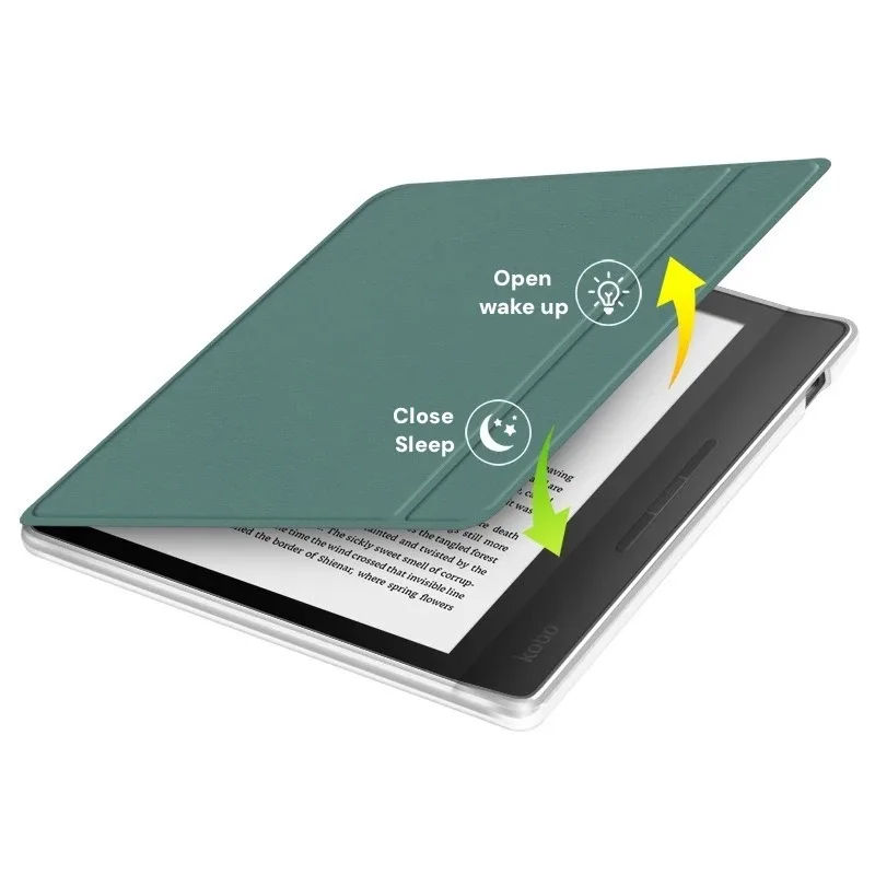 Elegant Clear Protective Smart Case for Kobo Libra 7-Inch eBook