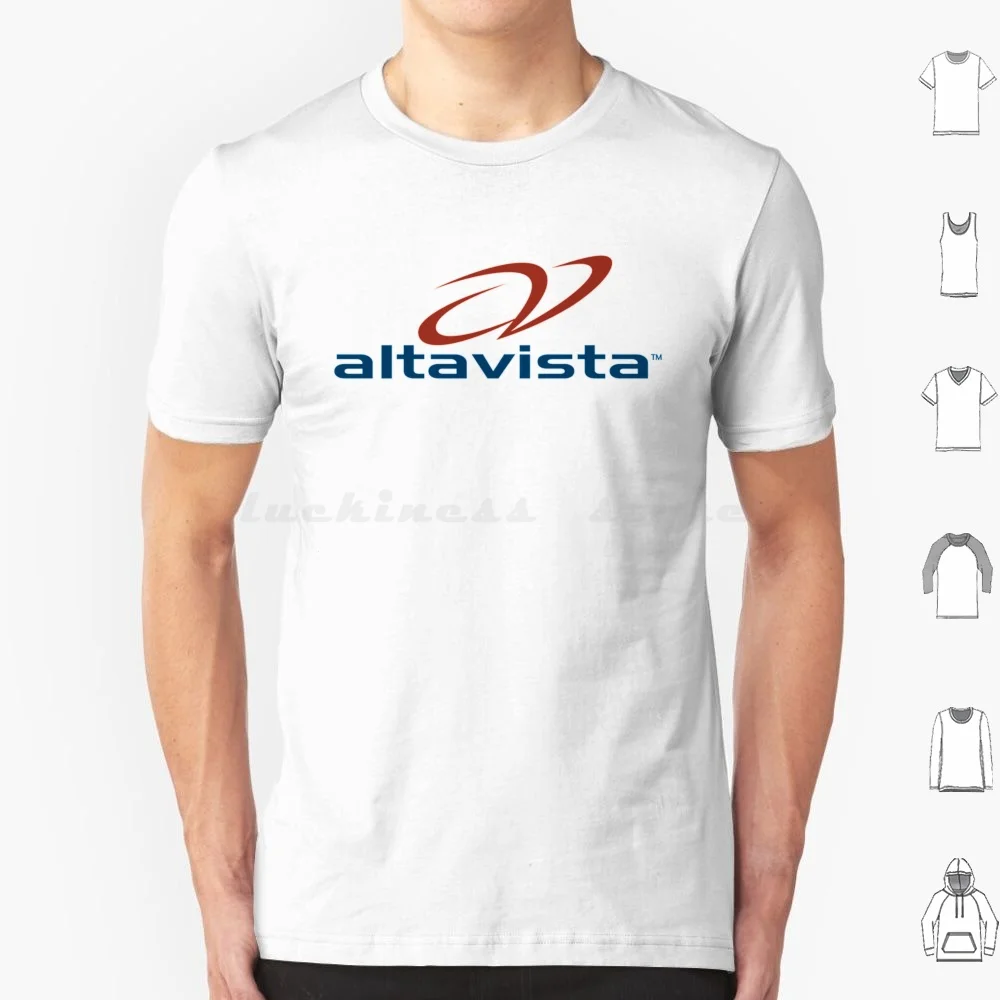 Alta Vista T Shirt Big Size 100% Cotton 80S 90S 1980S 1990S Internet Dotcom Bubble Search Engine Google Netscape Browser Web