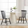 Windsor Dining Chairs Set of 6 Armless Dining Room Chair with Spindle Back,Farmhouse Side Chair,Solid Wood 3