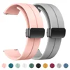 Magnetic Buckle Silicone Strap For Samsung Galaxy Watch 3 45mm 41 42 46 mm Watchband Bracelet Gear S3 Frontier/Active 1 2 Band