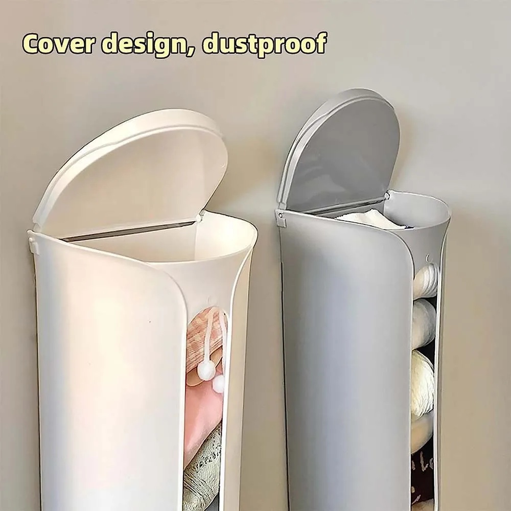 Creative Wall-mounted Trash Bag Organizer Grocery Bag Dispenser Storage Box  With Lid Extractable Socks Plastic Box Collector - AliExpress