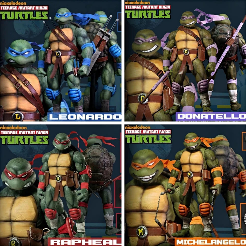 Teenage Mutant Ninja Turtles Original Dreamex Turtles Leonardo Da Vinci Donatello Scarno Raphael 1/6 Action Model Toys