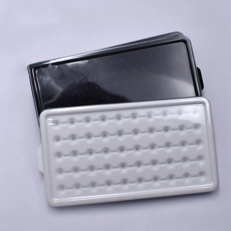 50 Girds Diamond Storage Box Gemstone Jewelry Display Case Show Store Bare Stone Packaging Holder Tray with Lid White Black