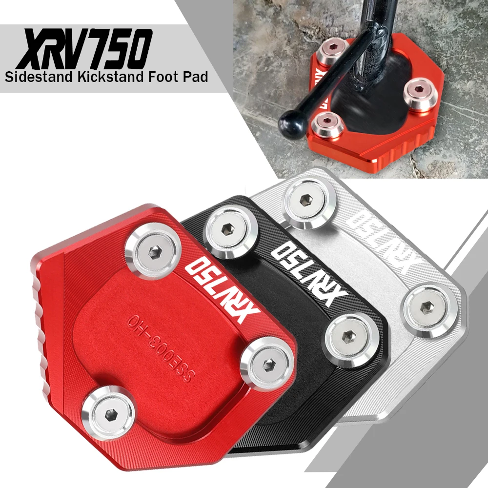 

Motorcycle Accessories Side Stand Enlarge Sled Sidestand Kickstand Foot Pad For HONDA XRV750 XR V750 RD07 Africa Twin 2022 2023