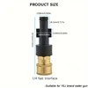 High pressure car washing gun foam spray pot 1/4 "quick connector accessory, with 5/7 nozzles, suitable for YILI brand water gun 2