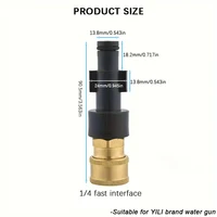 High pressure car washing gun foam spray pot 1/4 "quick connector accessory, with 5/7 nozzles, suitable for YILI brand water gun 2