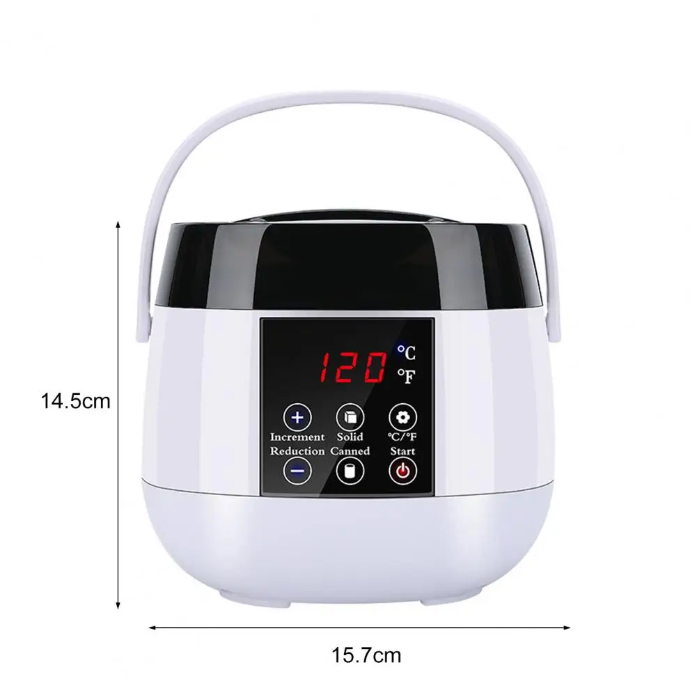 Waxing Kit Wax Warmer Intelligent Control Temperature Wax Epilator 100W Wax Heater Hair Removal ABS Wax Melt Machine with Bowl 6