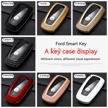 Custodia per chiave Auto in fibra di carbonio 3 4 pulsanti per Ford Fusion Mondeo Mustang Explorer F150 Edge EcoSport per portachiavi Auto Lincoln 4 Custodia per chiave Auto in fibra di carbonio 3 4 pulsanti per Ford Fusion Mondeo Mustang Explorer F150 Edge EcoSport per portachiavi Auto Lincoln - Custodia per chiave Auto in fibra di carbonio 3 4 pulsanti per Ford Fusion Mondeo
