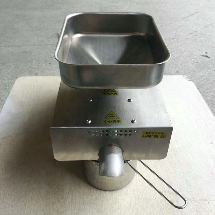 Full automatic small oil press rapeseed peanut oil press stainless steel 3